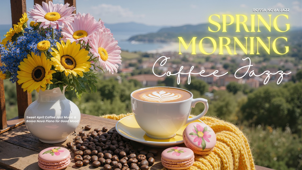 Delicate Spring Morning Jazz ☕ Sweet April Coffee Jazz Music & Bossa Nova Piano for Good Mood