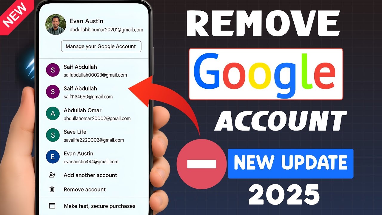 How to Remove Google Account from Android Phone 2025 | New Update 