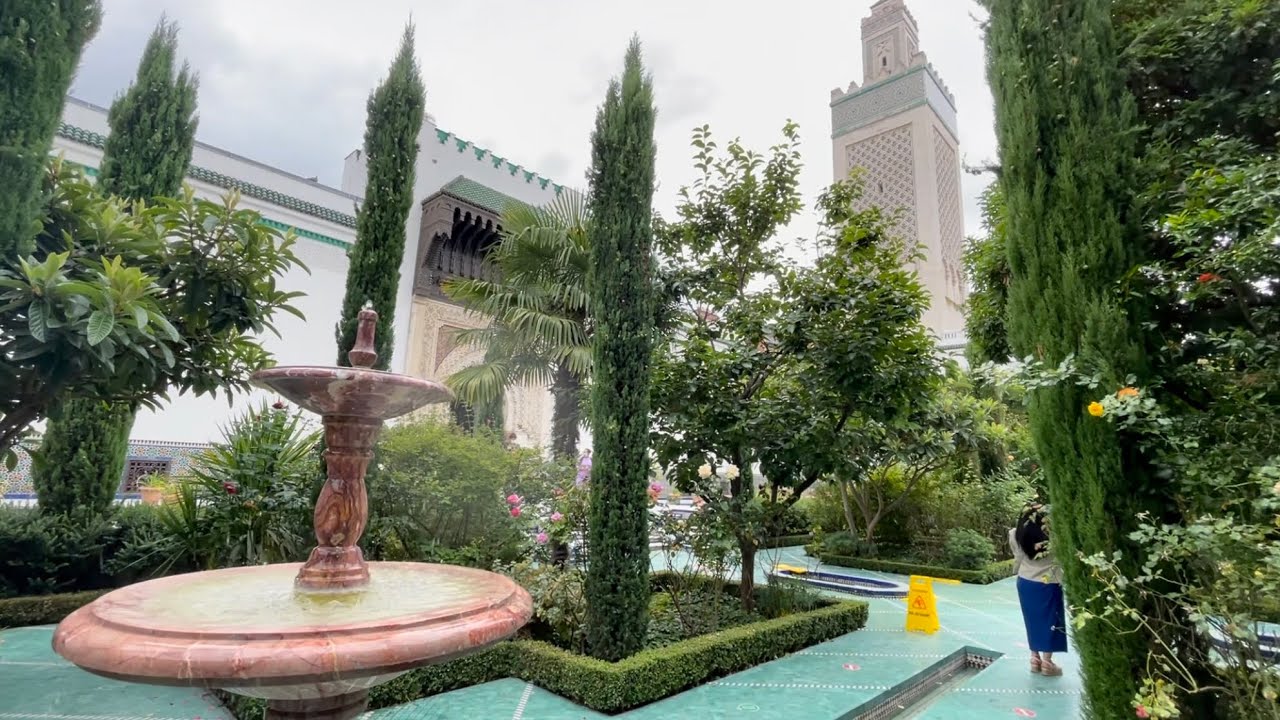 الجامع الكبير في باريس 🕌❤️🥰LA GRANDE MOSQUÉE DE PARIS