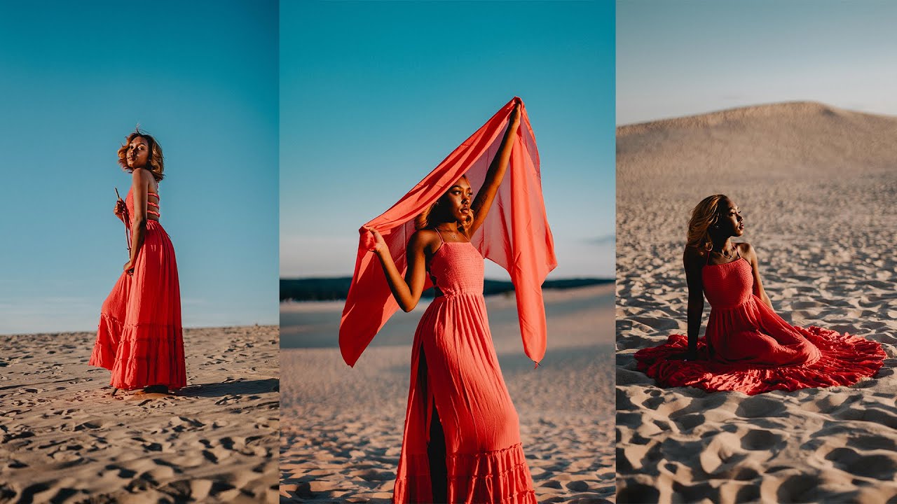 So we did a photoshoot in the desert... | BEHIND THE SCENES Golden Hour Sand Dune Photoshoot