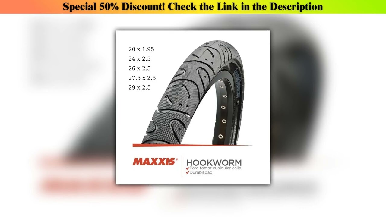 Flash Sale MAXXIS  Hookworm  26 x 2-5 Bicycle Tire BMX Wire Bead Clincher Tire for Street Park vert