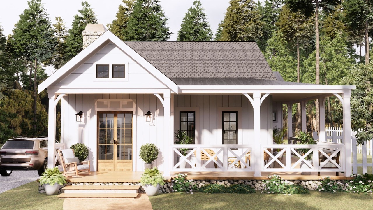 34' x 41' (10x12m) A Beautiful Small Home Dressed in  White – Simply Irresistible!
