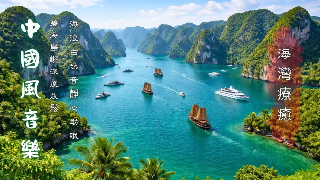 【羽音養腎・水域淨化】翡翠海灣深層療癒頻率｜釋放焦慮恐懼・補腎安神｜五行水能量音波｜Yu Tone Healing Music｜Ocean Zen Relaxation 4K
