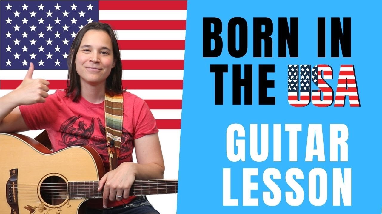 Урок игры на акустической гитаре от Born In The USA — ПЕСНЯ ИЗ ДВУХ АККОРДОВ!