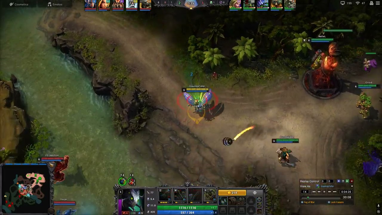 HoN Reborn Mid Wars 3000 mmr movement (Pestilence)