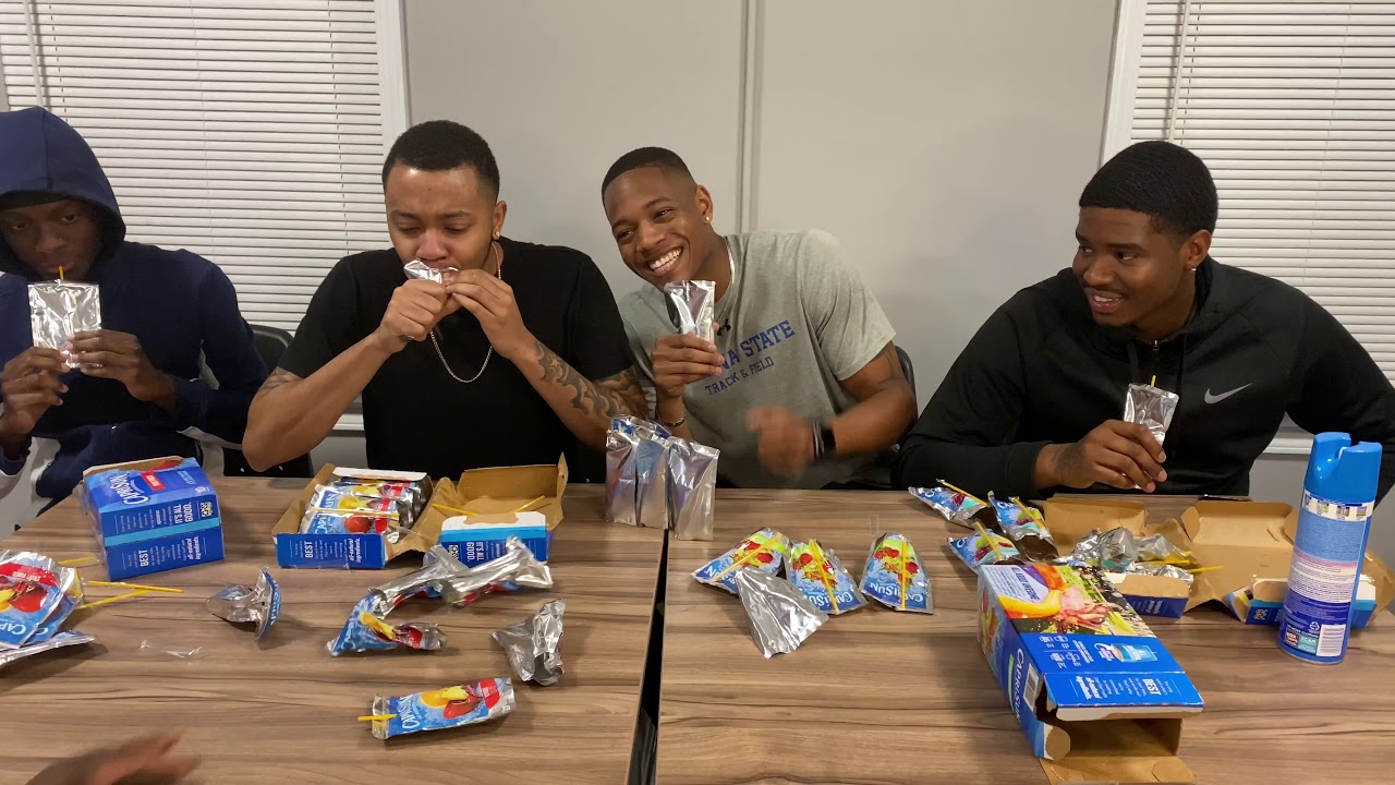 Food Olympics part 1 CapriSun challenge  gets CRAZY