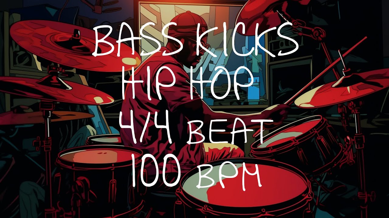 4/4 Drum Beat - 100 BPM - HIP HOP BASS KICKS