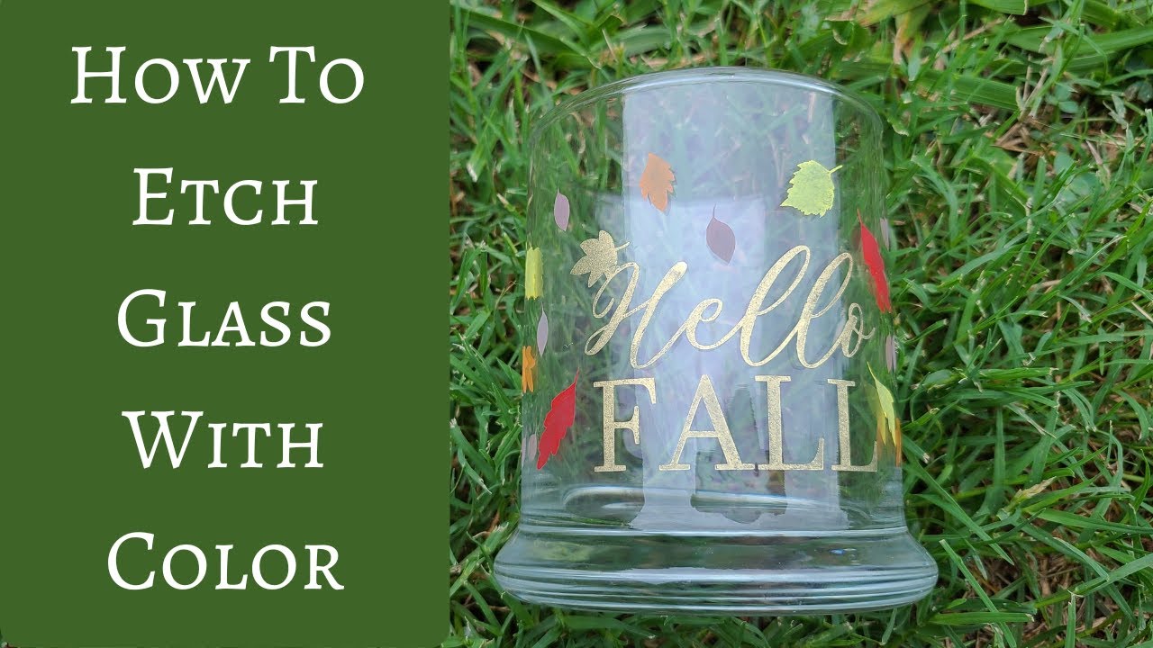 Как травить стекло цветом! Добавление цвета к травленому стеклу