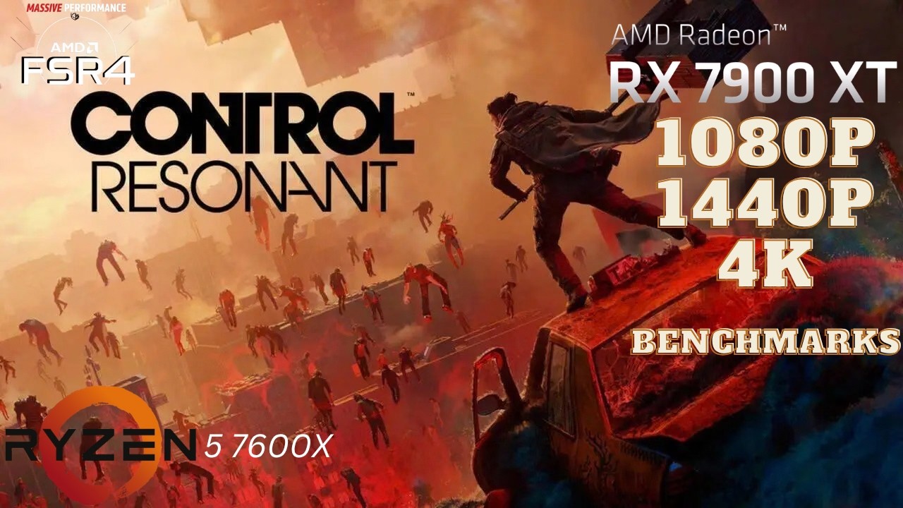 Control Resonant in RX 7900XT + AMD Ryzen 5 7600X |All settings testing Benchmarks +High Ray Tracing