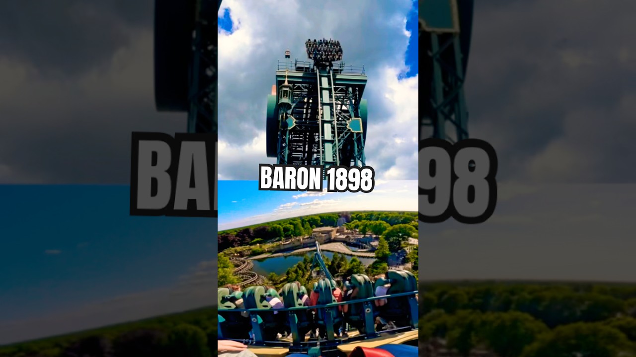 Baron 1898 Rollercoaster Drop ✨🎢🤪 Off Ride & On Ride POV Efteling Theme Park #efteling #baron1898