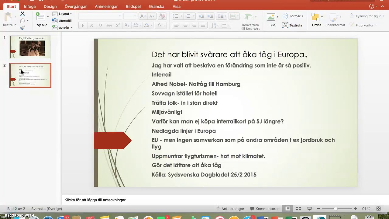 Muntligt NP SVA1