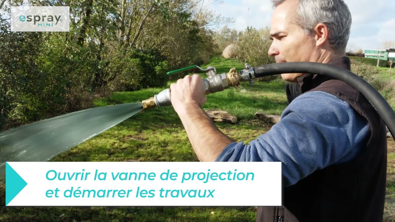 Mode d'emploi de l'ESPRAY MINI®, hydroseeder de la société URBAVERT® conçu et produit en France