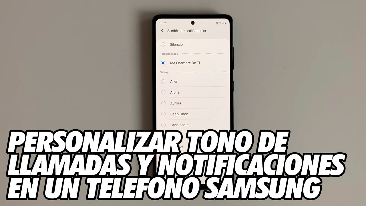 Como Cambiar el Tono de LLamadas y Notificaciones en un Telefono Samsung