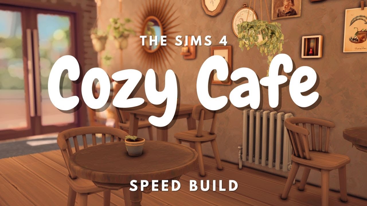 Cozy Cafe Speed Build | #thesims4 #sims4speedbuilding #sims4builds