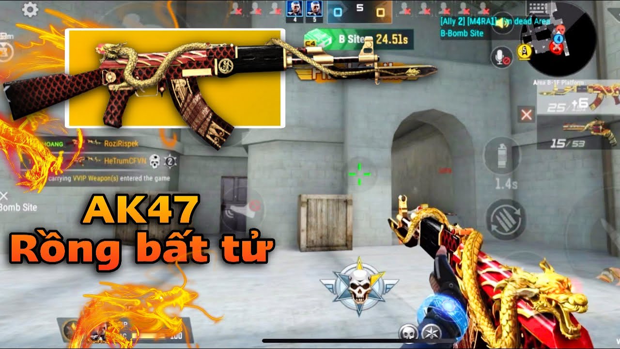CrossFire:Legends | Cầm AK47 Rồng Bất Tử khiến đồng đội khen lia lịa
