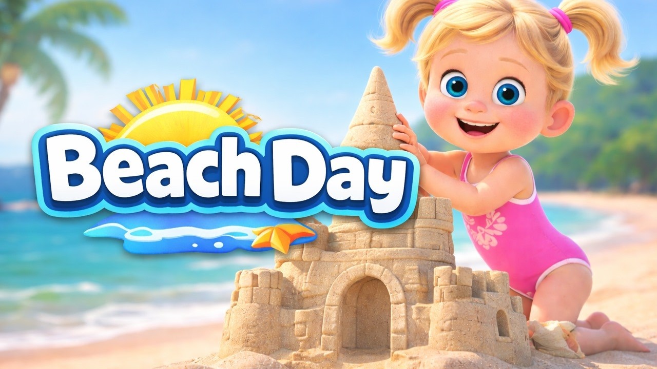Let's Go To The Beach 🏖️  | Summer Fun For Kids  | Learn Sea Animals & Family Fun