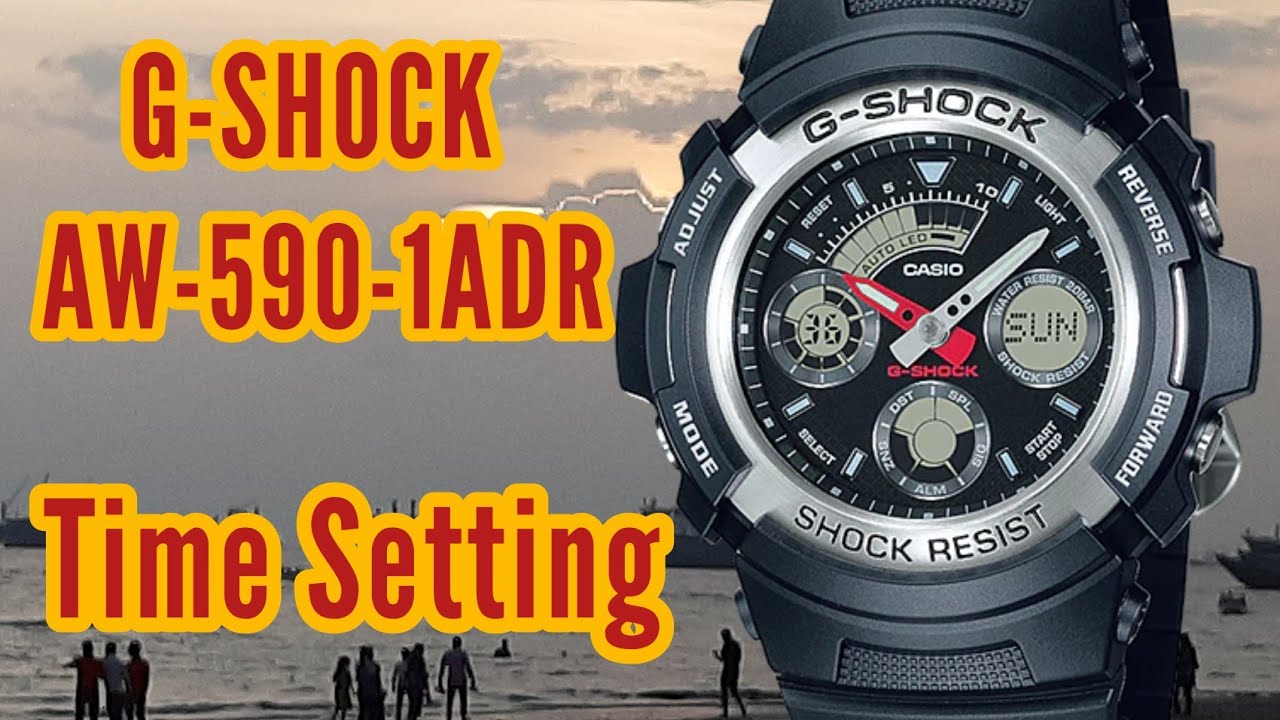 G-Shock AW-590 Time Setting instructions | Watch Repair Channel