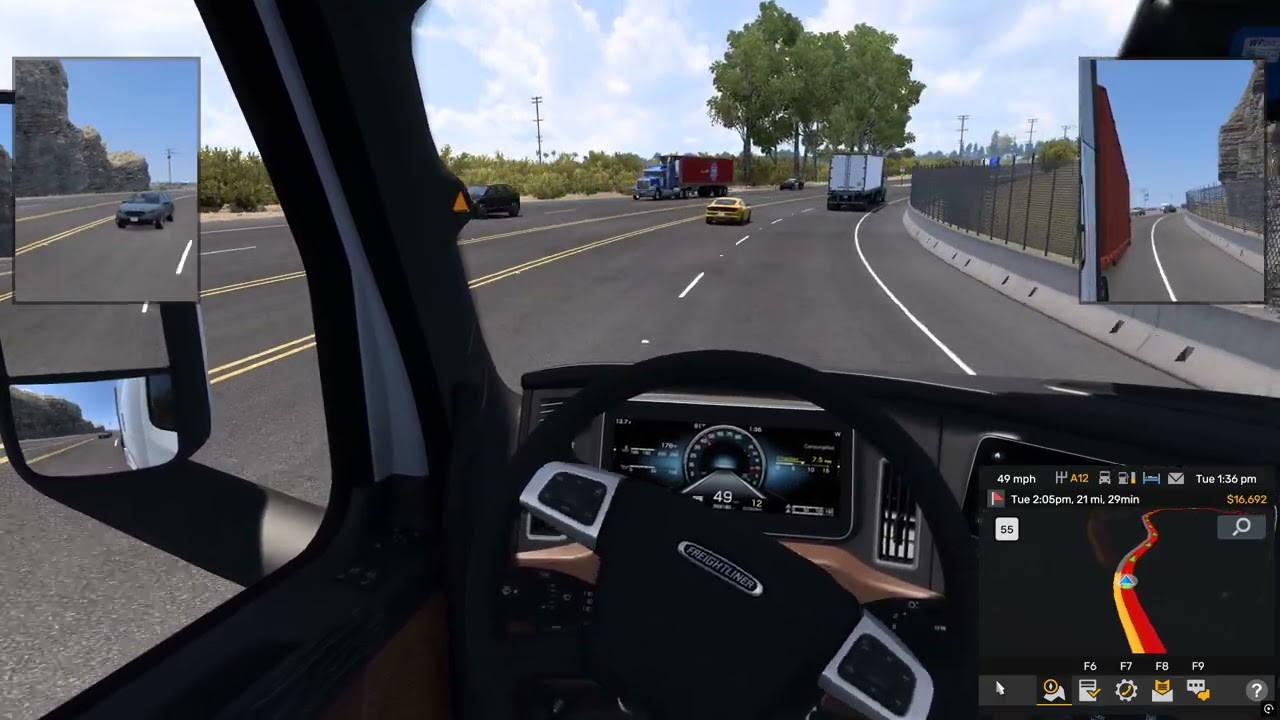 AMERICAN TRUCK SIMULATOR GAMEPLAY