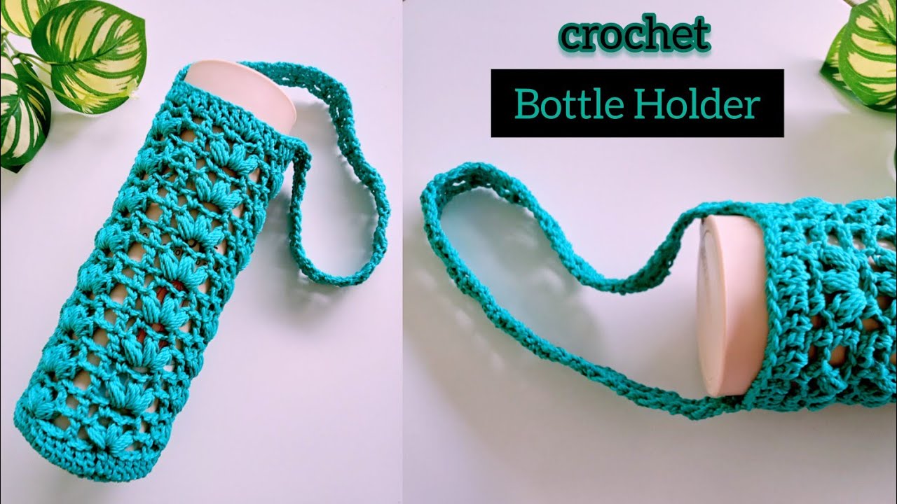 crochet bottle holder easy and beautiful