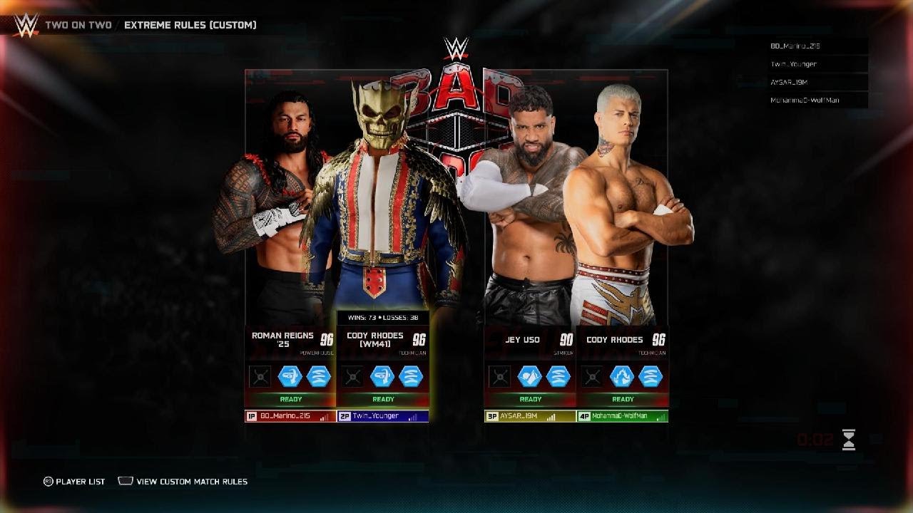 Aysar and wolfman 🤣🤣 destroyed 2vs2 Wwe2k25