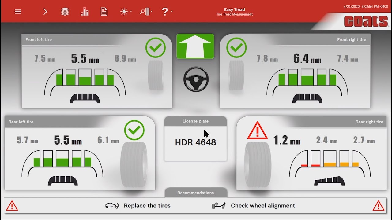 COATS Tread Depth Scanner