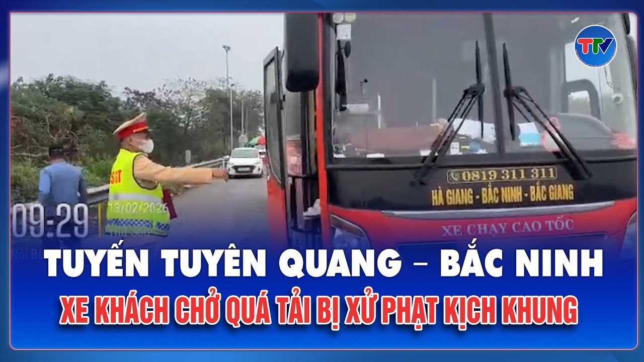 Sốc: Xe 45 chỗ “nhét” 83 người chạy hơn 300km, bị phạt hơn 200 triệu đồng