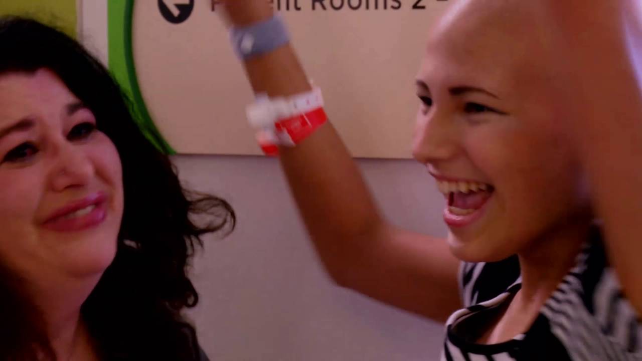 Zoe Rings the Chemo Bell