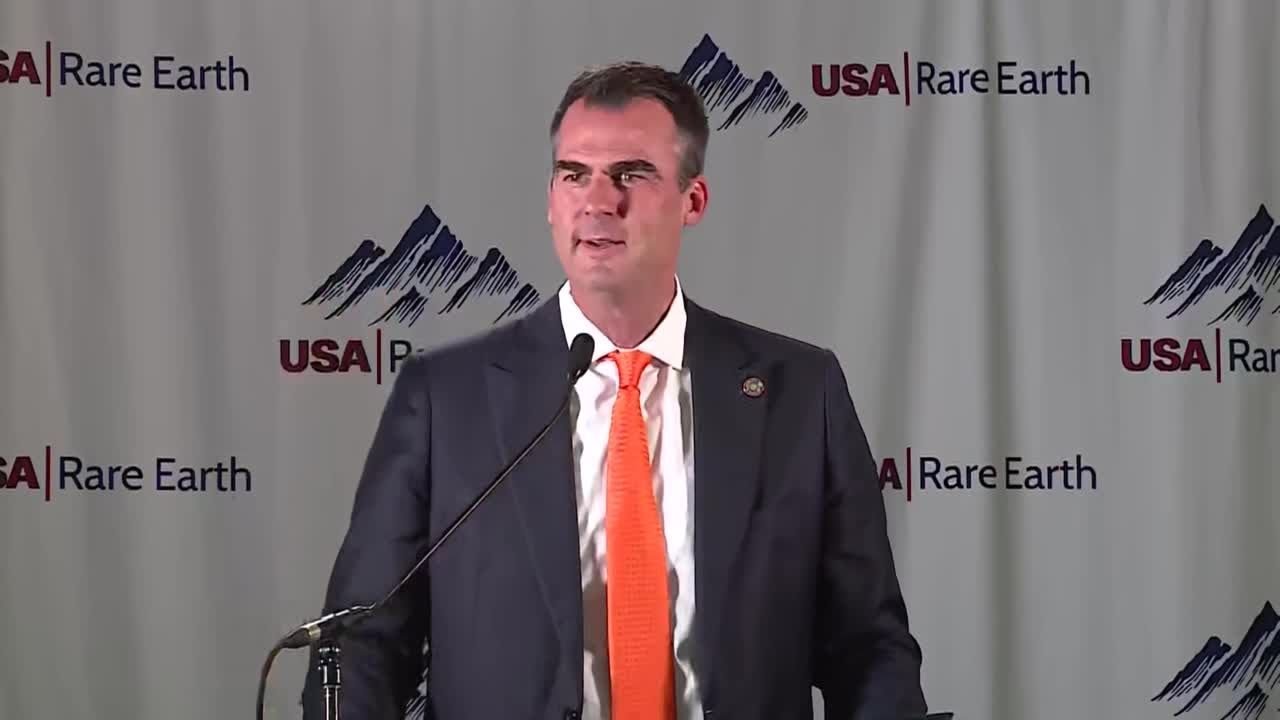 Stitt announces $100M project to bring rare earth metal and manufacturing facility to Oklahoma