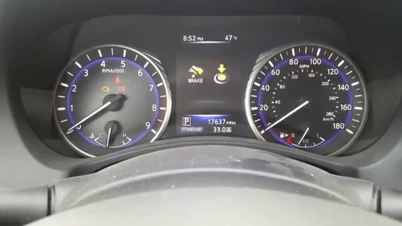 INFINITI Q50 OIL LIGHT RESET / SERVICE LIGHT RESET