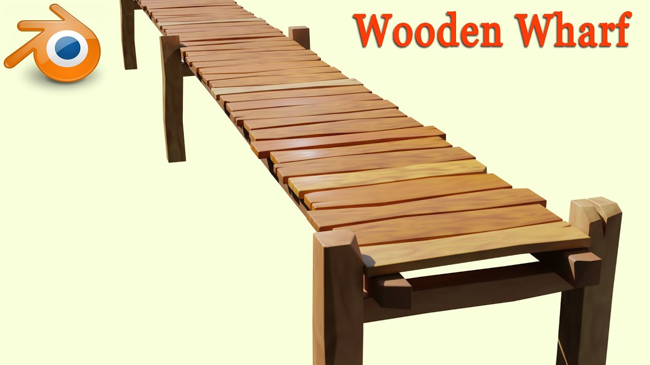 How to make Wooden Wharf in Blender | Blender tutorial #oe262