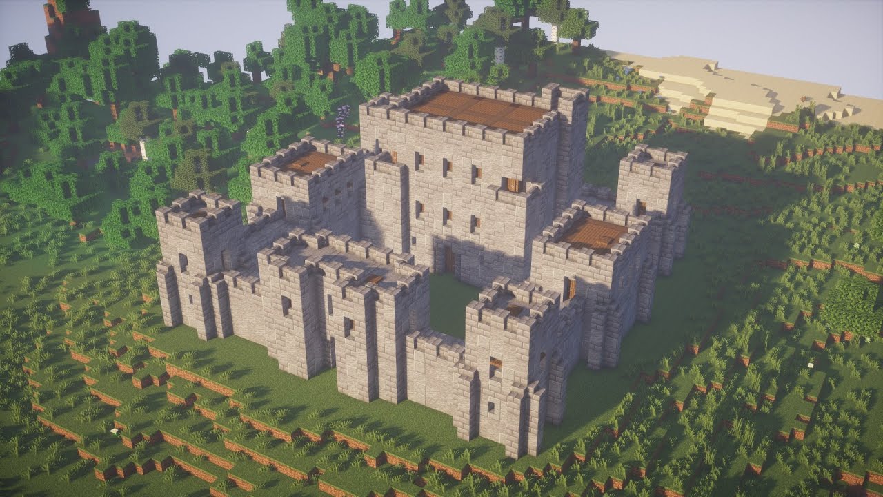 【Minecraft】中世の城塞の作り方/How to Build a Medieval Fortress