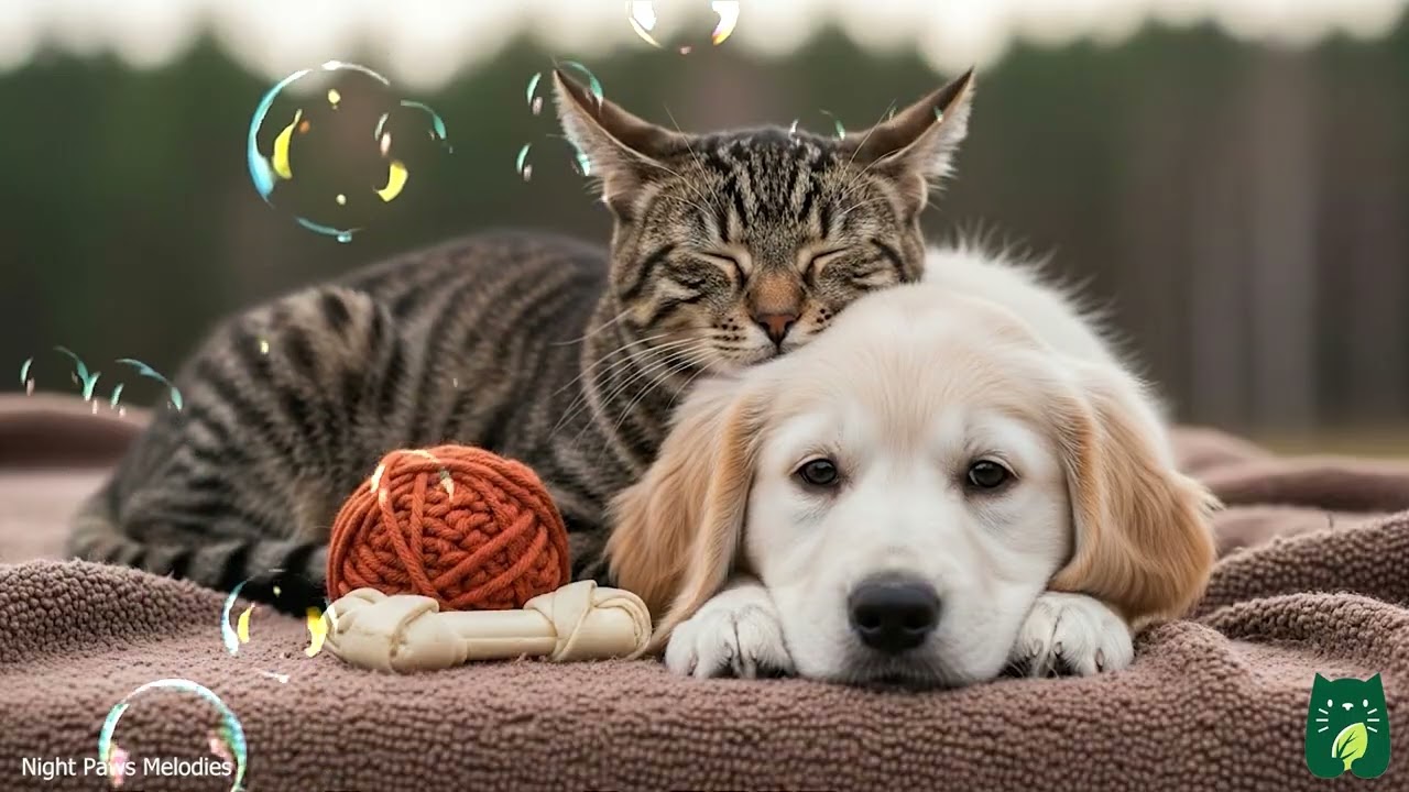 Calming Sleep Music for Dogs & Cats | Separation Anxiety Relief and Stress Free Sounds for Pets