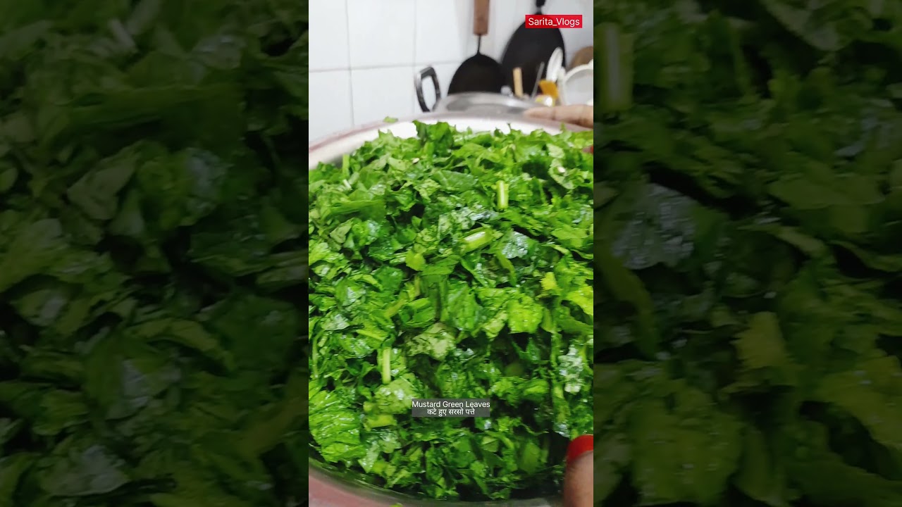 सरसो साग | Sarson Recipe | Sarson Sabji | Sarso Recipe #shorts #trendingshorts #youtubeshorts