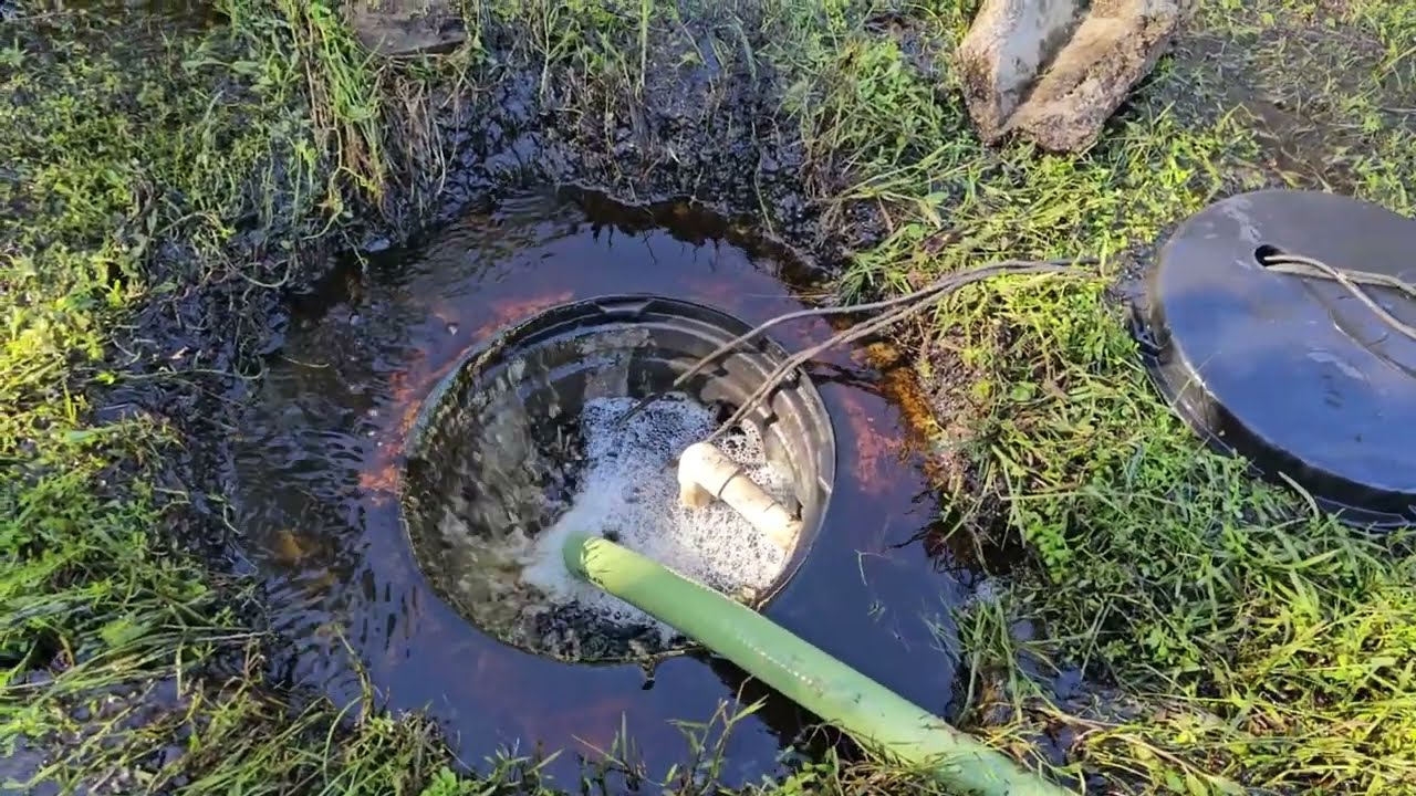 Draining a Flooded Yard with Water Pumps | Flood Recovery