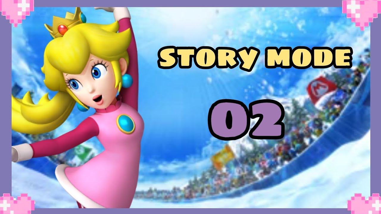 ❄️ Mario & Sonic at the Olympic Winter Games Wii (festival mode) 02 - Peach Gameplay ❄️