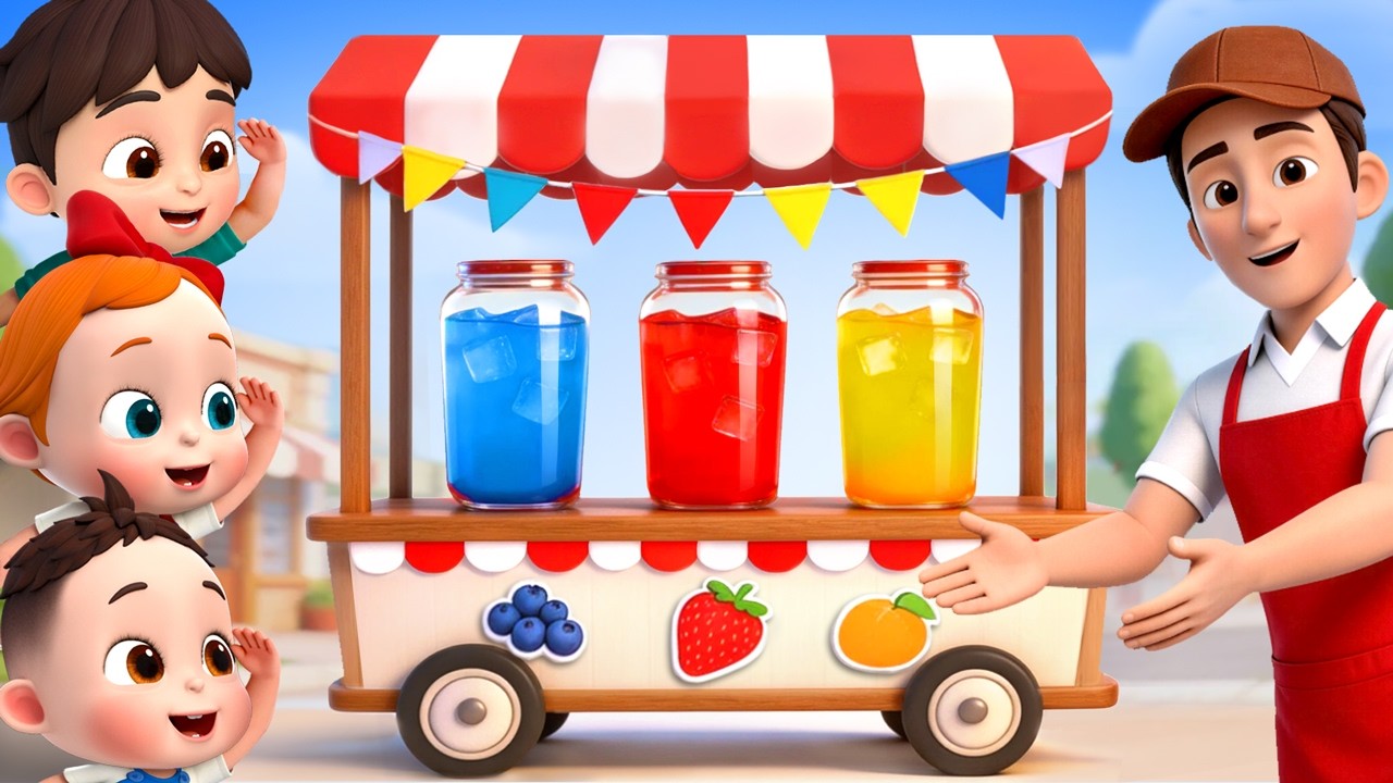 🔴 Daddy's Juice Vending Machine | Learn Colors Song | @LiaChaCha_EN Nursery Rhymes & Kids Songs