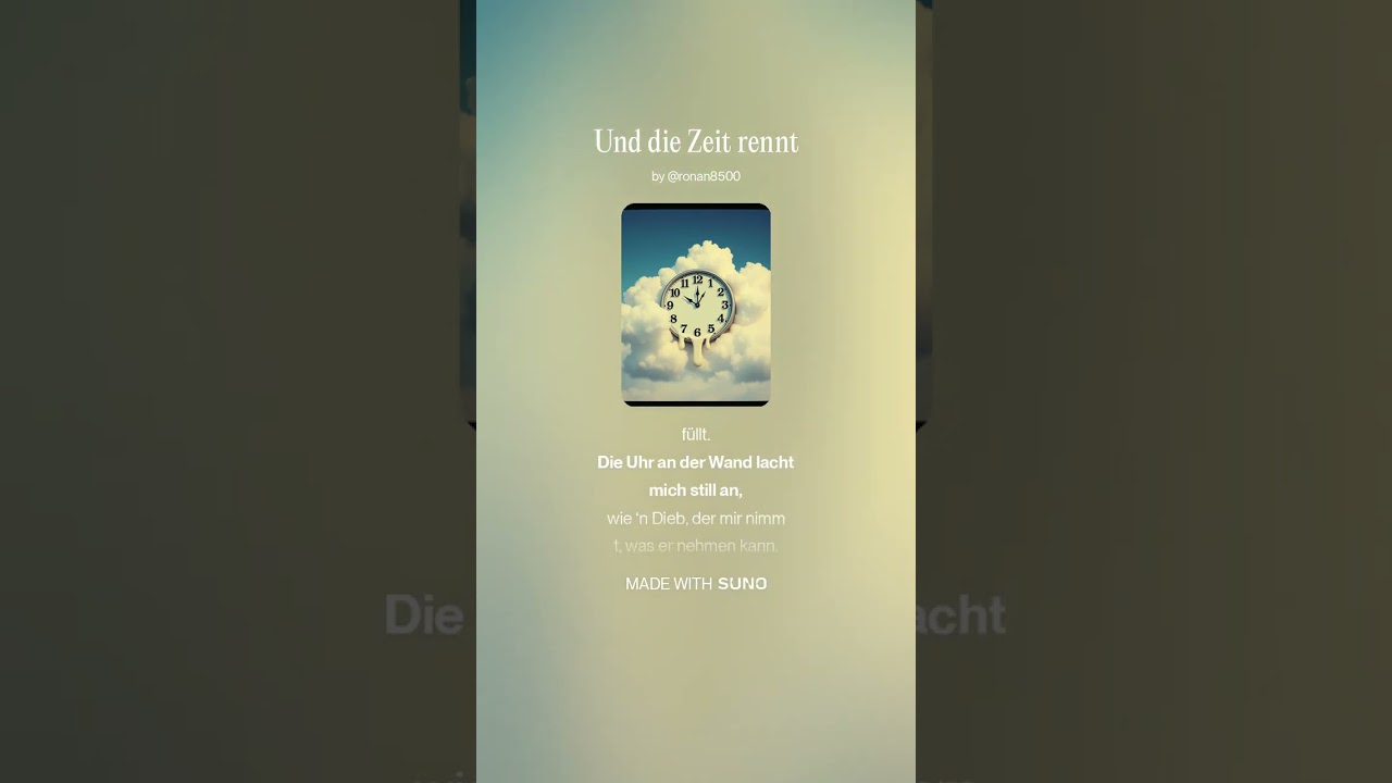 Und die Zeit rennt #aimusic #rap