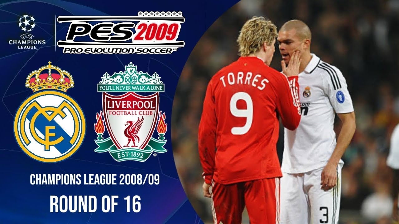 PES 2009 | Real Madrid vs. Liverpool - UEFA Champions League 2008/09 Round of 16