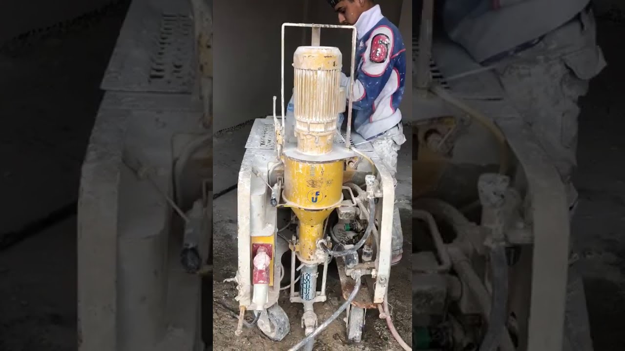Mortier de pl&acirc;tre projet&eacute; au Maroc