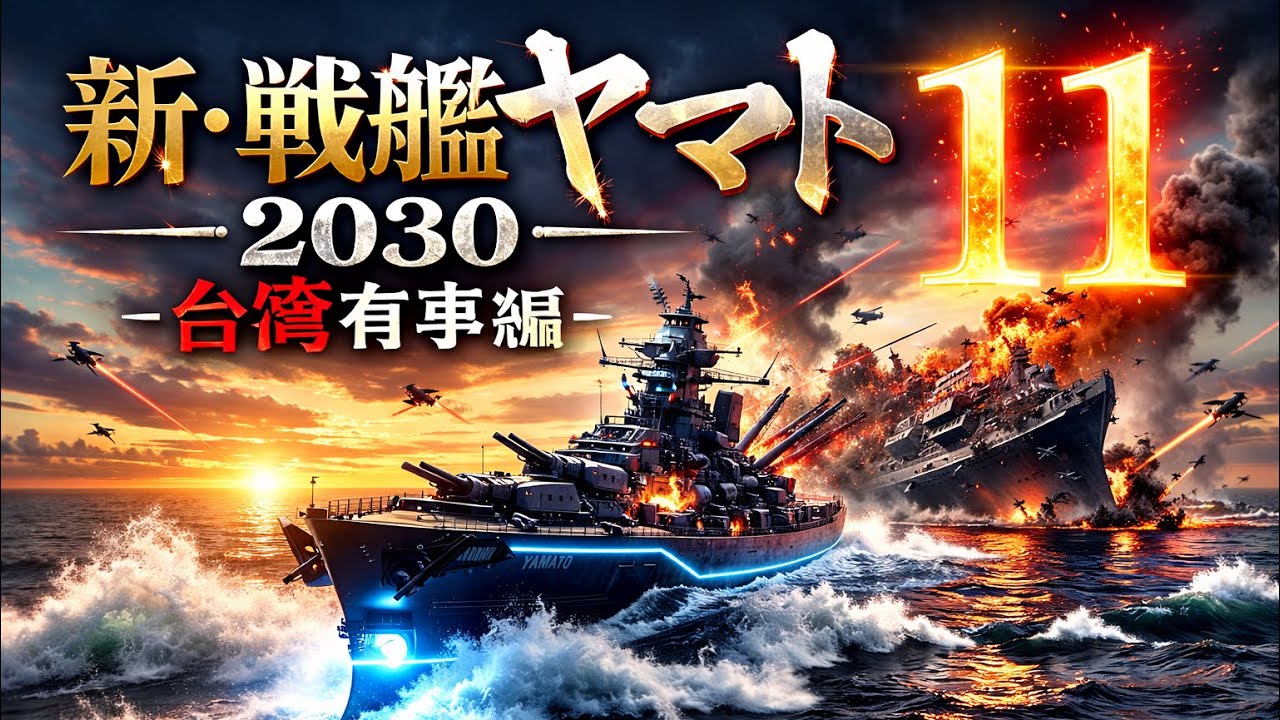 新・戦艦ヤマト台湾有事編11　78-84話　敵母艦との対決の時が来た！