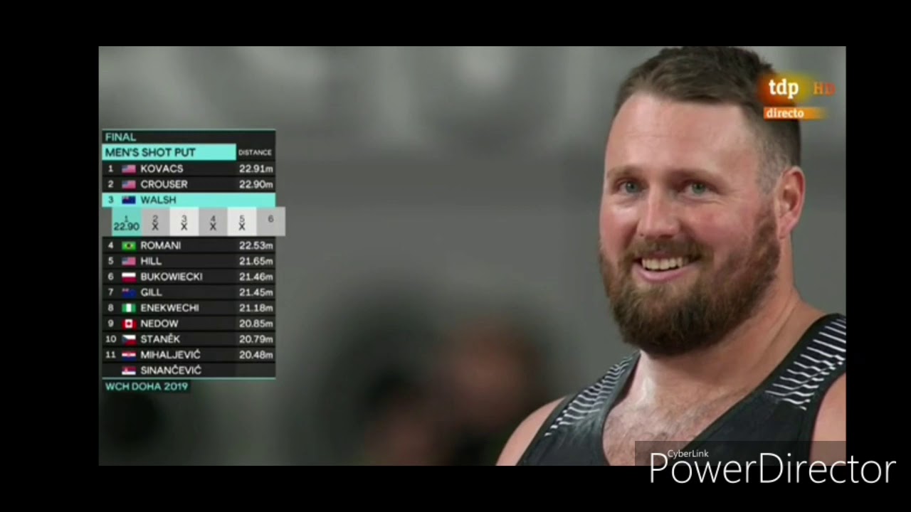 Best Men Shot Put Contest EVER! - IAAF World Champs Doha 2019 - Kovacs 22.91, Crouser & Walsh 22.90