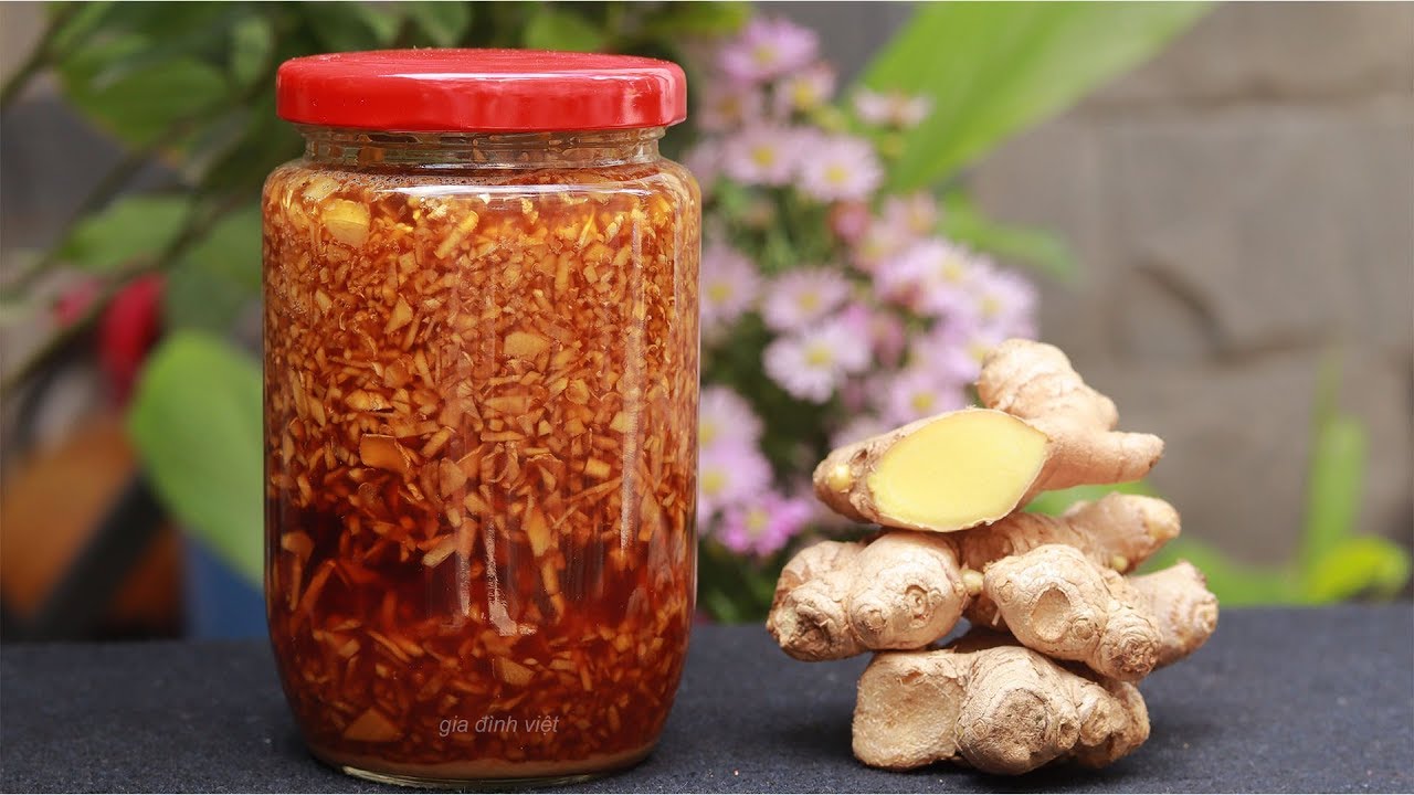 Gừng Ngâm Mật Ong cách làm cách sử dụng công dụng thực sự của gừng ngâm mật ong.