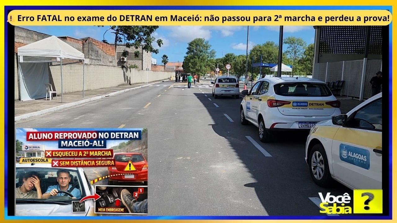 🚦 Cuidado com esse erro no DETRAN! Não desenvolver o carro pode reprovar você na hora!