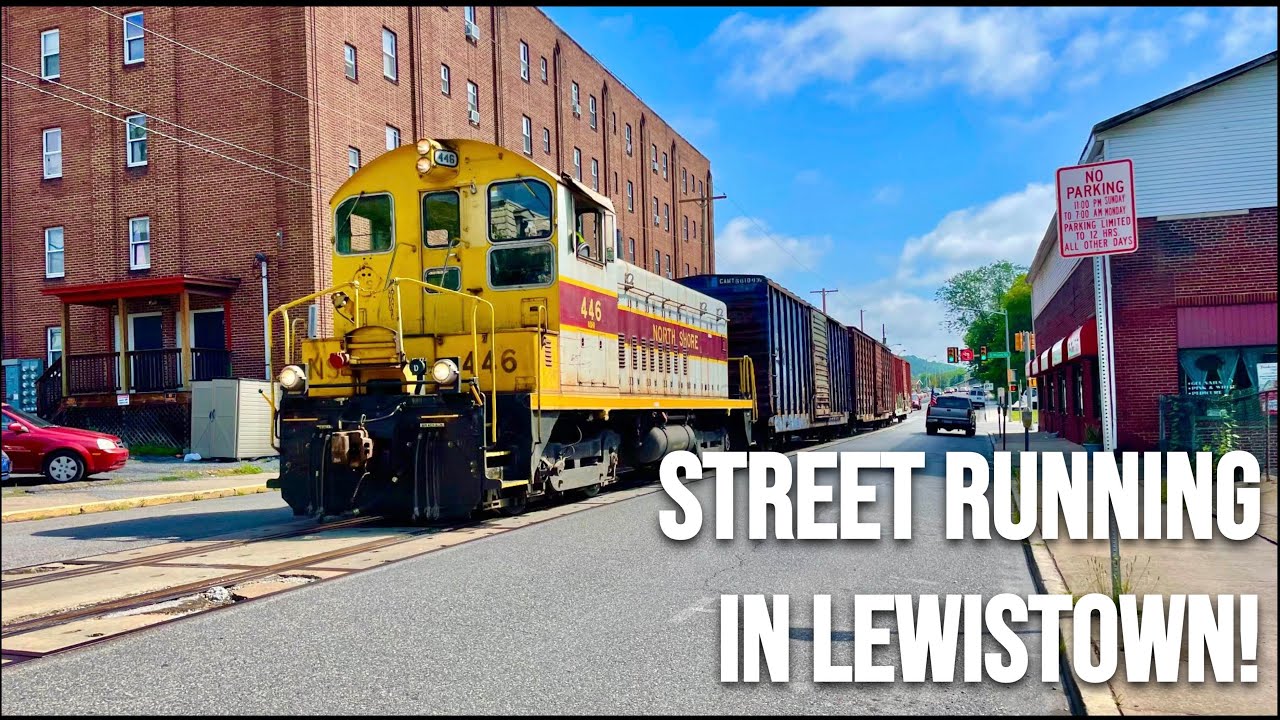 STREET RUNNING and More In Lewistown PA! Juniata Valley Railroad & NS Action! July 12th 2021.
