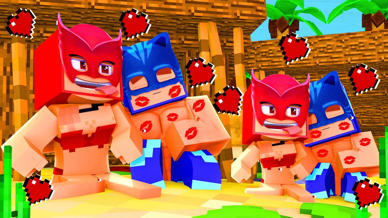 AS CORUJITAS BIQUINI INVADIRAM A CABANA DO MENINO GATO NA E SEU IRMÃOZINHO NA PRAIA PARA BEIJAR ELES