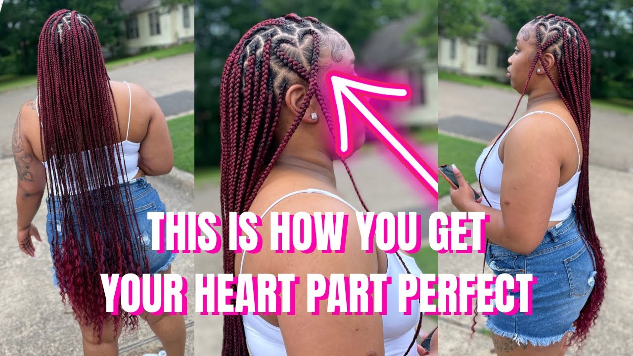 Heart Part Knotless Box Braids 2022