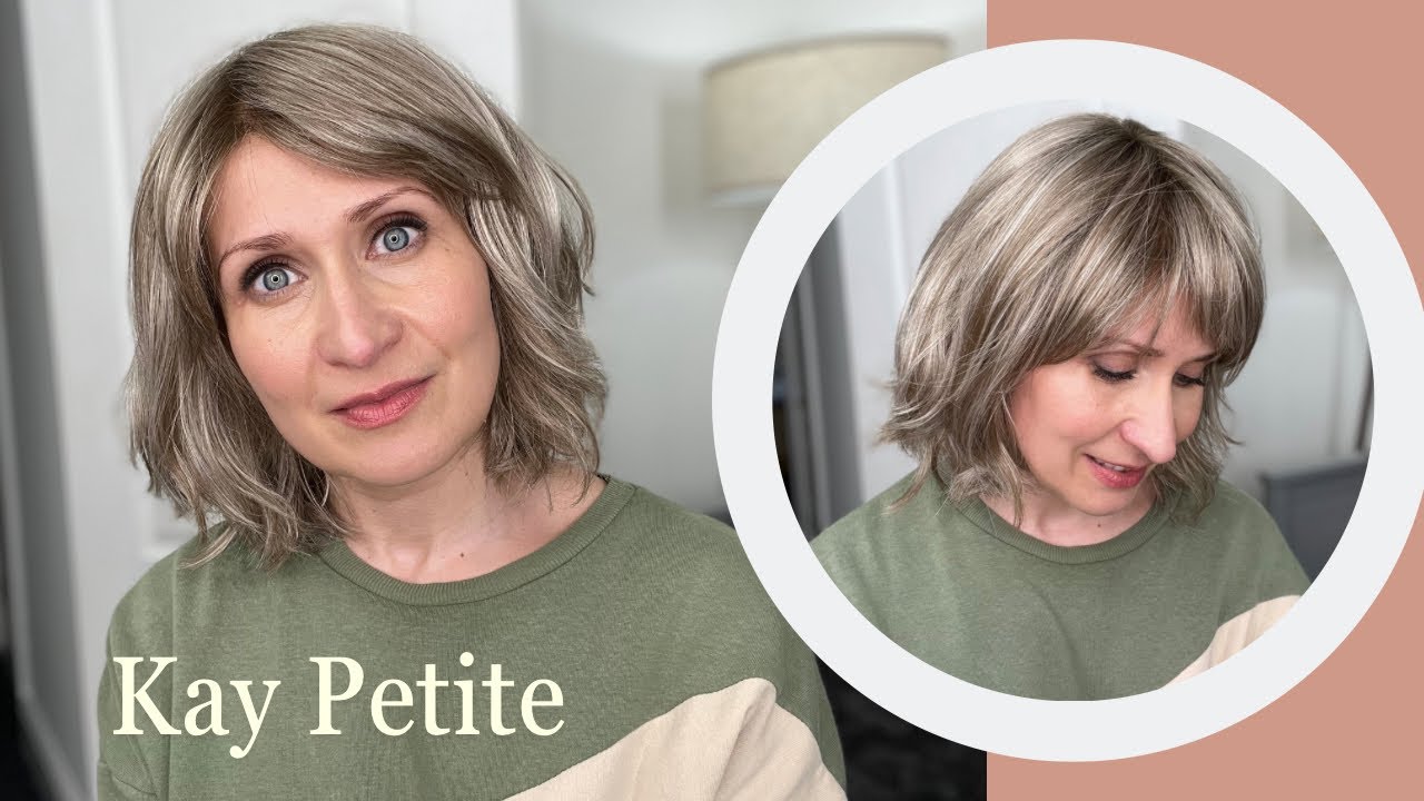 Review of Kay Petite by Hairworld in Frosted Mink Rooted 