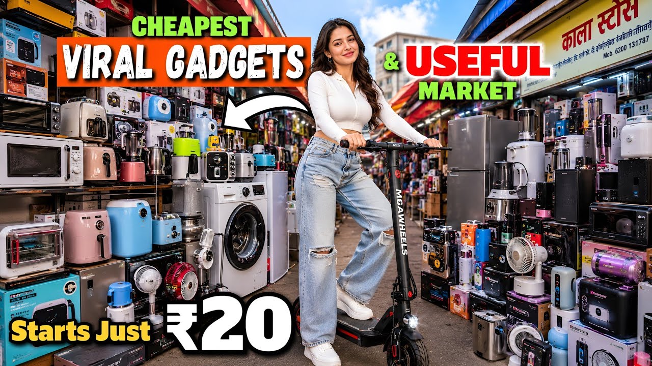 *VIRAL* SMART HOUSEHOLD GADGETS in CRAWFORD MARKET😍| Unique Kitchen Items |Cheapest Market in Mumbai