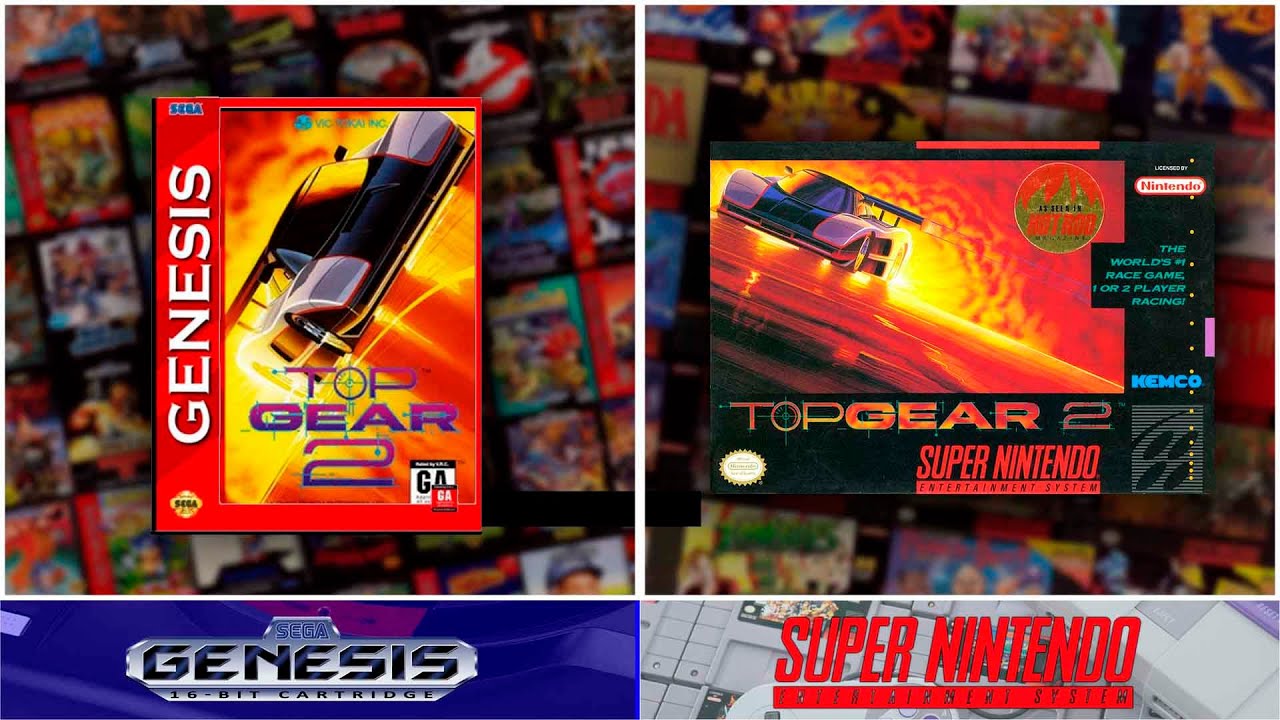 Super Nintendo vs Sega Genesis | Top Gear 2 | Comparativa Gráfica