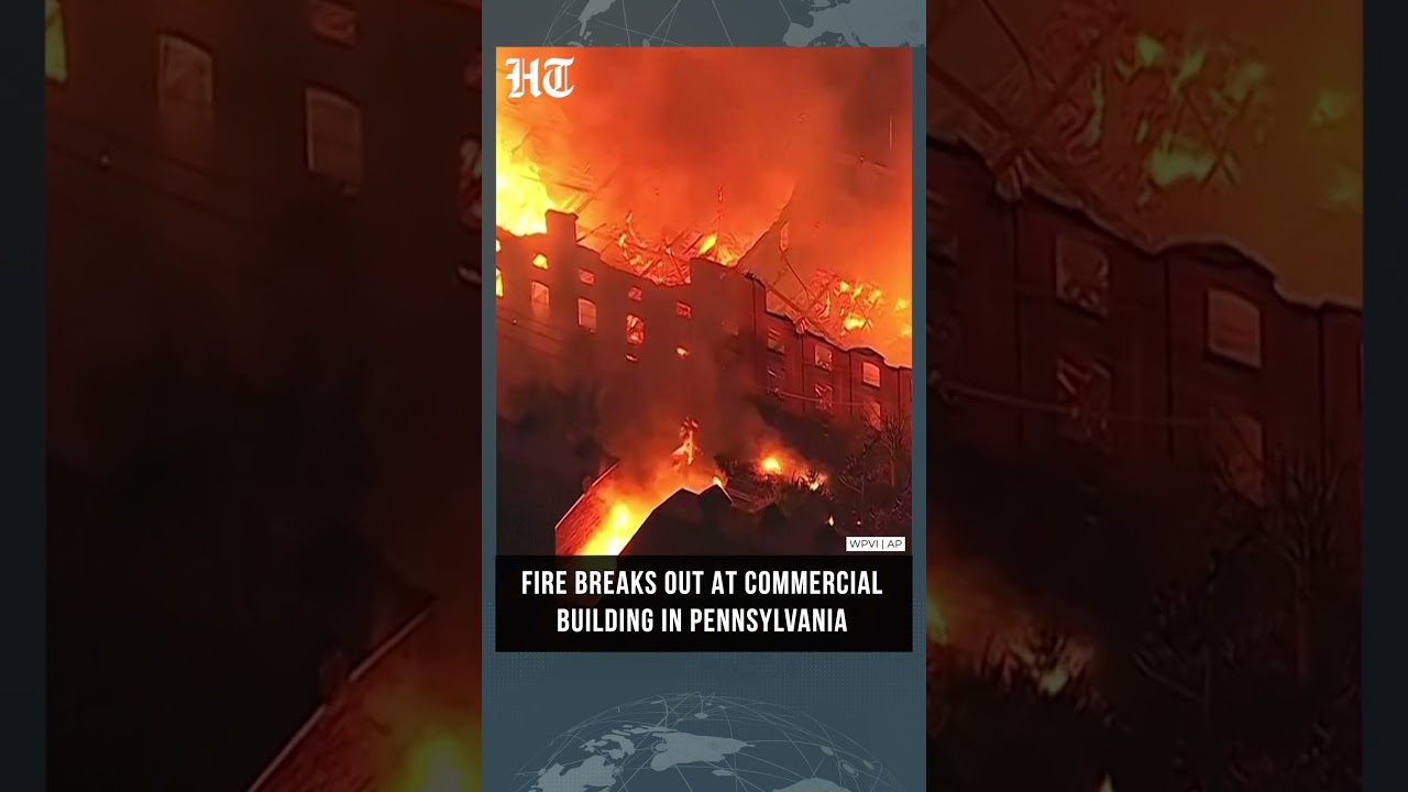 Firefighters Battle Major Commercial Building Fire in Pennsylvania | #shorts